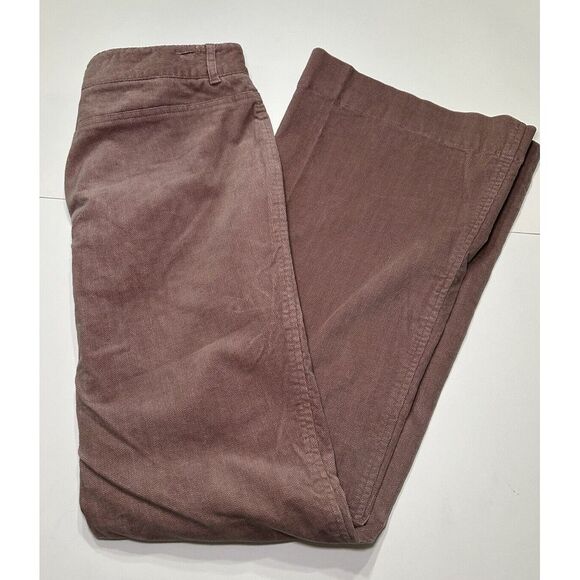 Tahari Vintage‎ Women's Blush Pink Stretch Corduroy Flare Pants Sz 8 - Picture 1 of 12